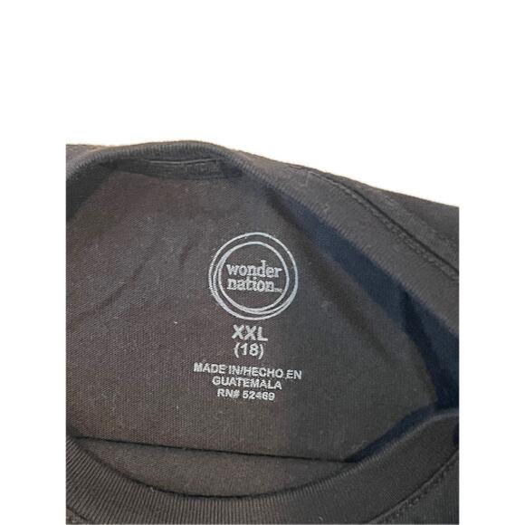 Wonder Nation Soft Black T-Shirt Womans XXL 18 - Picture 3 of 3